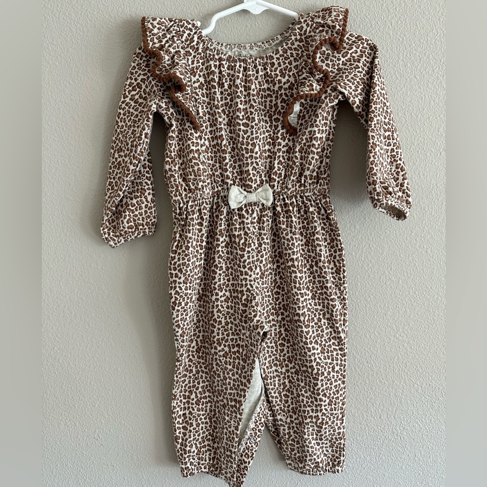 Leopard print 12M onesie